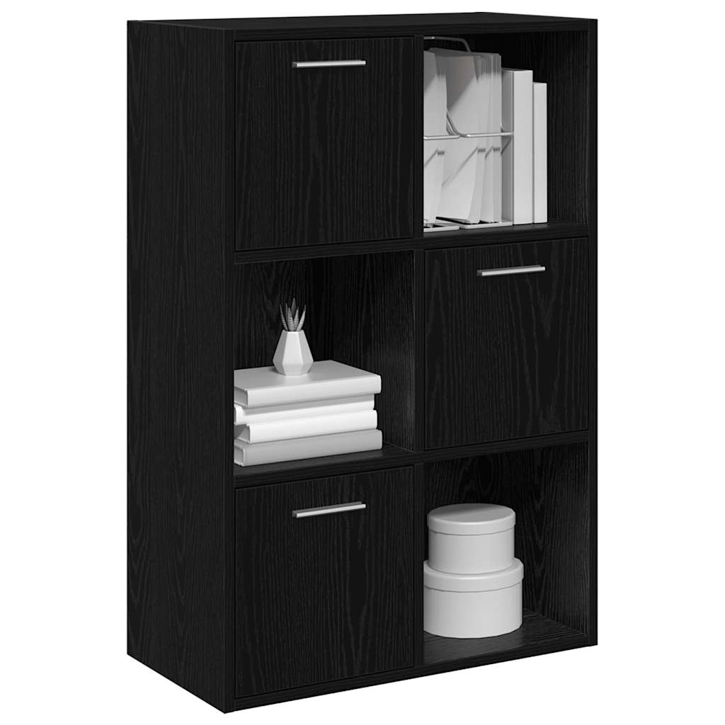 Armoire de rangement noir 60x29,5x90 cm en bois
