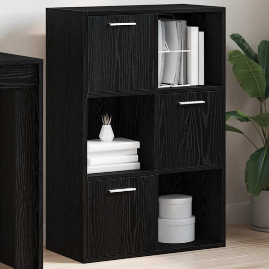 Armoire de rangement noir 60x29,5x90 cm en bois