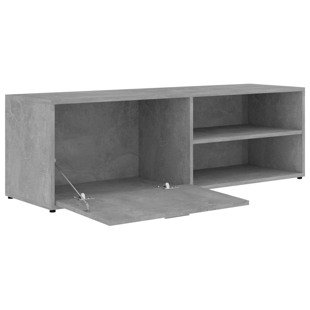 TV-Schrank Betongrau 120x34x37 cm Holzwerkstoff