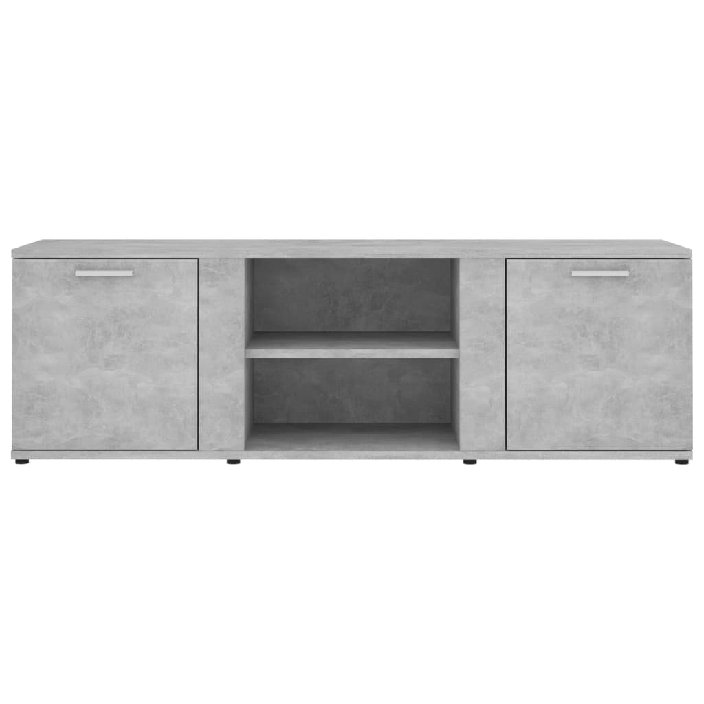 TV-Schrank Betongrau 120x34x37 cm Holzwerkstoff