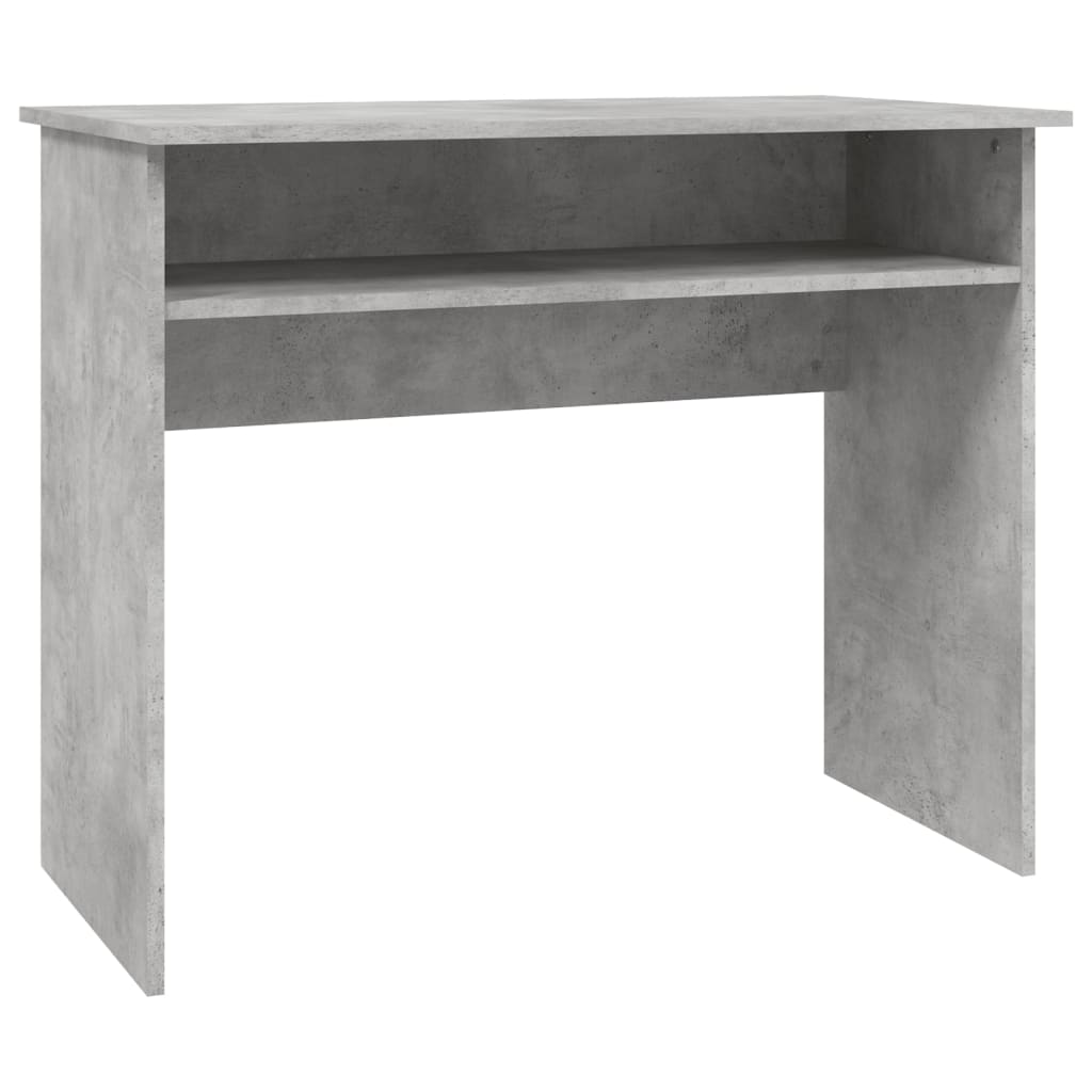 Desk Concrete Grey 90x50x74 cm Wood Material