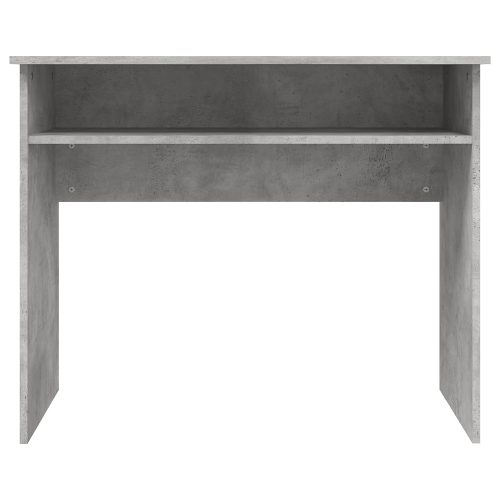 Desk Concrete Grey 90x50x74 cm Wood Material