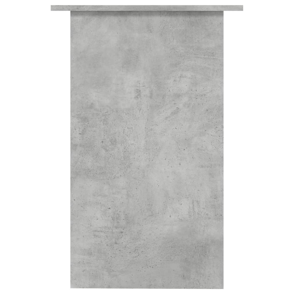 Desk Concrete Grey 90x50x74 cm Wood Material
