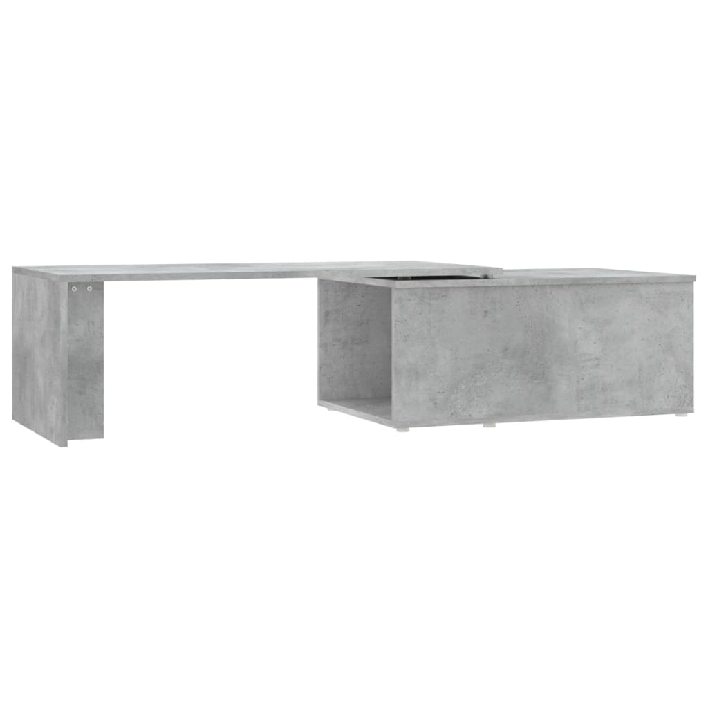 Table basse gris béton 150x50x35 cm en bois