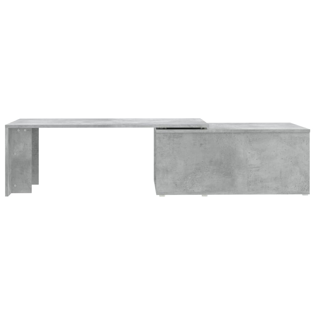 Table basse gris béton 150x50x35 cm en bois