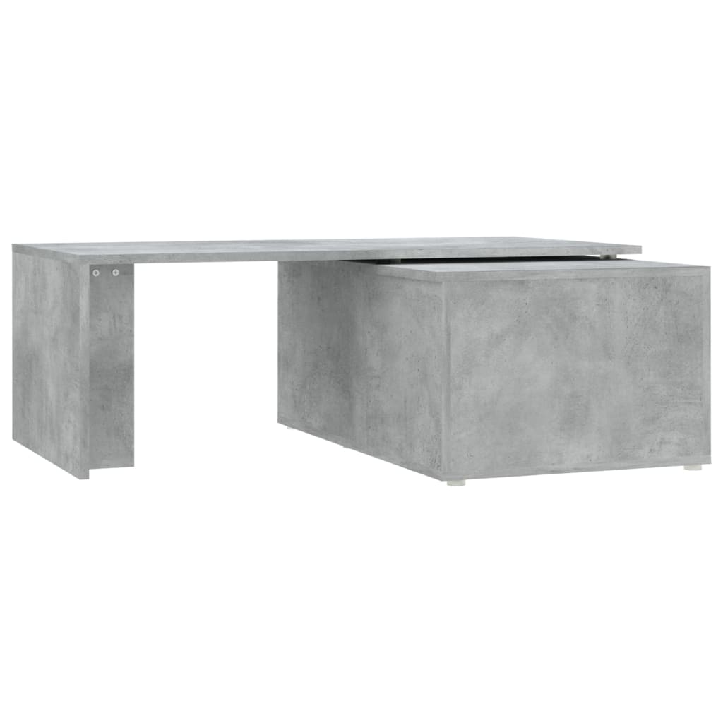 Table basse gris béton 150x50x35 cm en bois