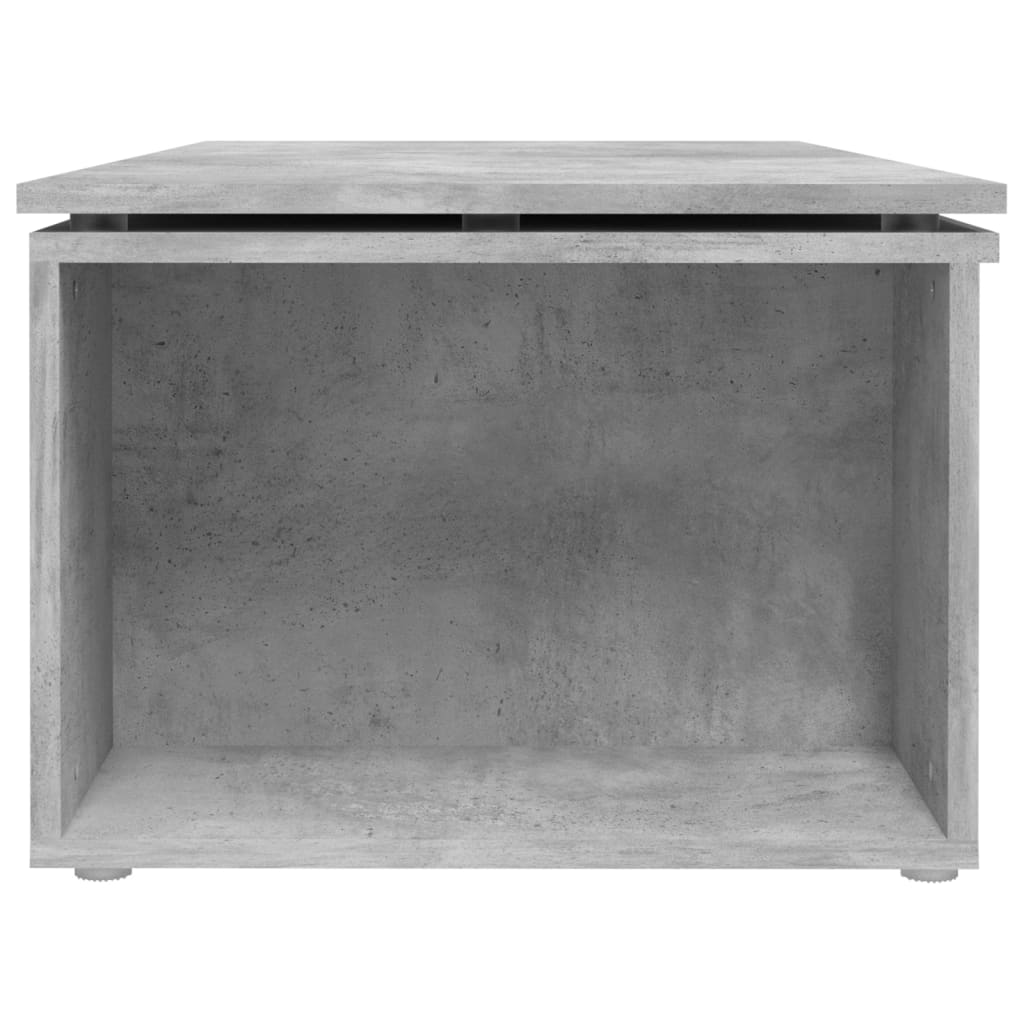 Table basse gris béton 150x50x35 cm en bois