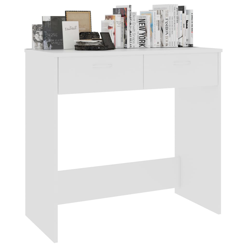 Bureau blanc 80×40×75 cm matériau bois