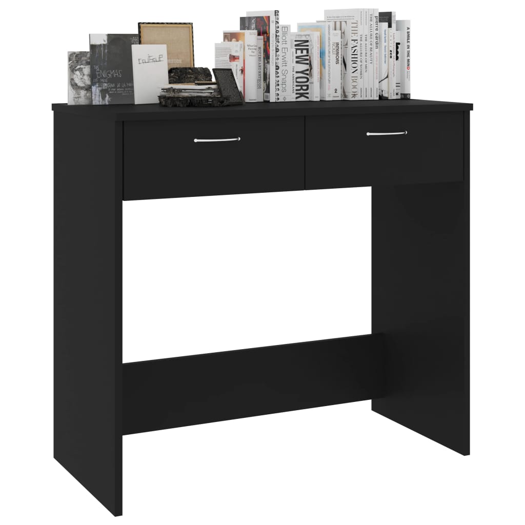 Bureau noir 80x40x75 cm en bois