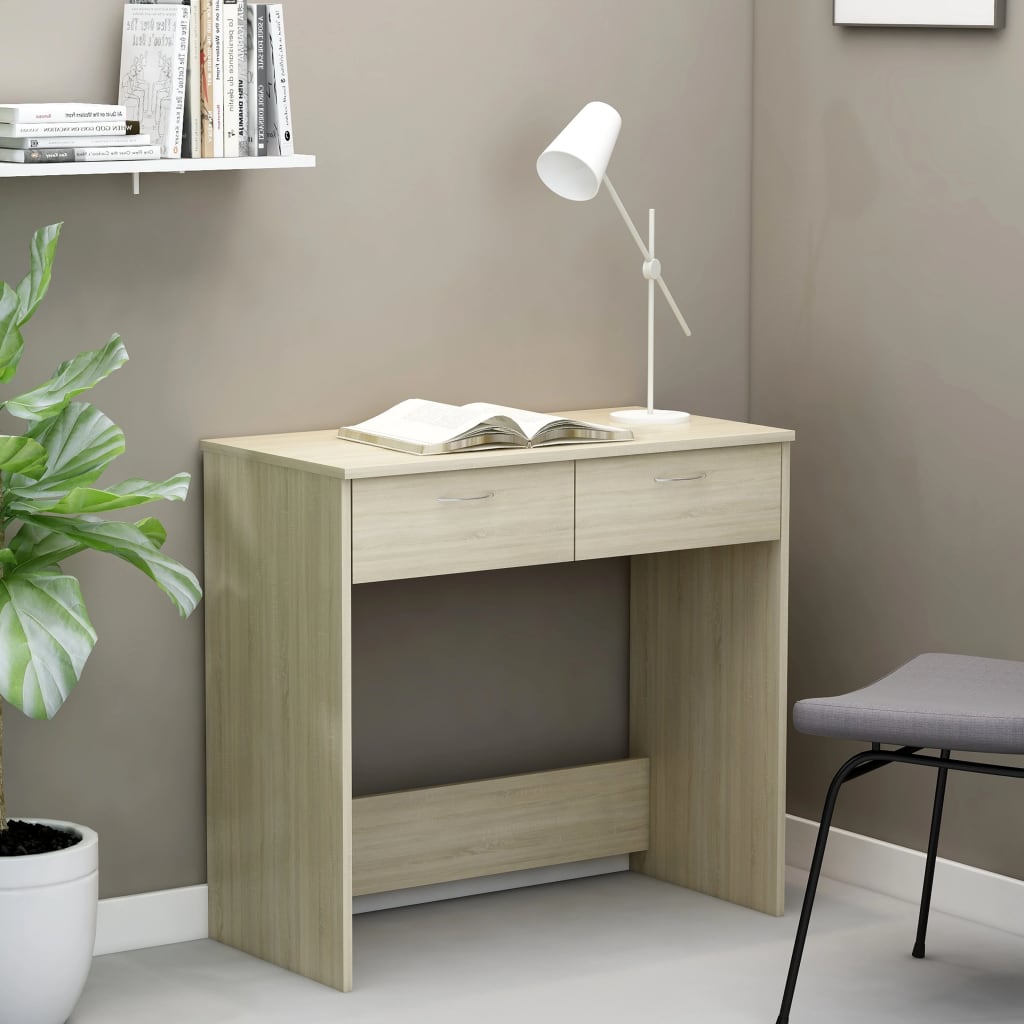 Bureau chêne Sonoma 80x40x75 cm matière bois