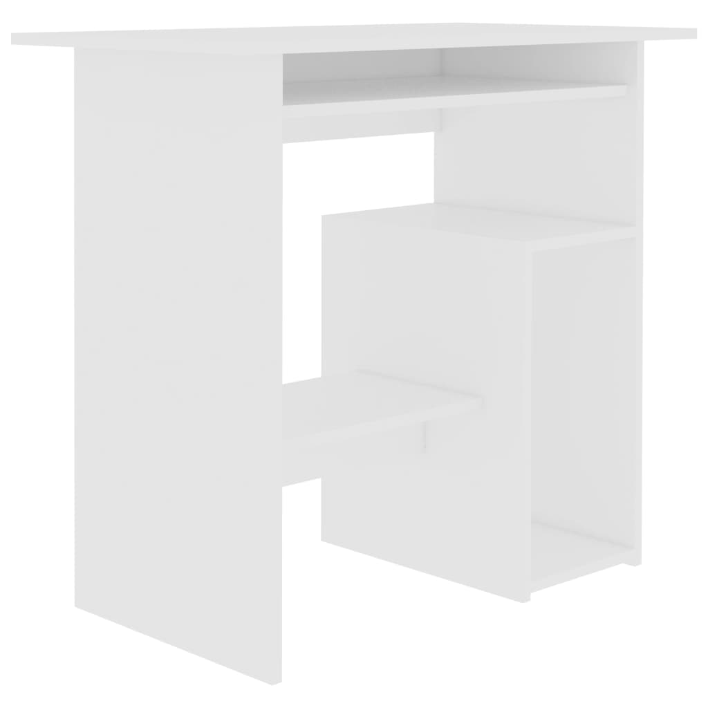 Bureau blanc 80x45x74 cm en bois