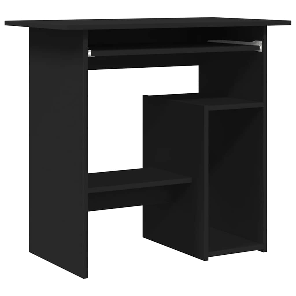 Bureau noir 80x45x74 cm en bois