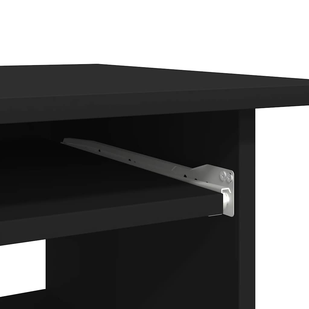 Bureau noir 80x45x74 cm en bois