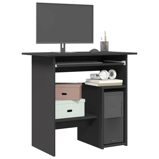 Schreibtisch Grau 80x45x74 cm Holzwerkstoff
