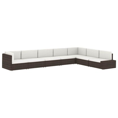 Modulares Sofa-Eckteil Poly Rattan Schwarz