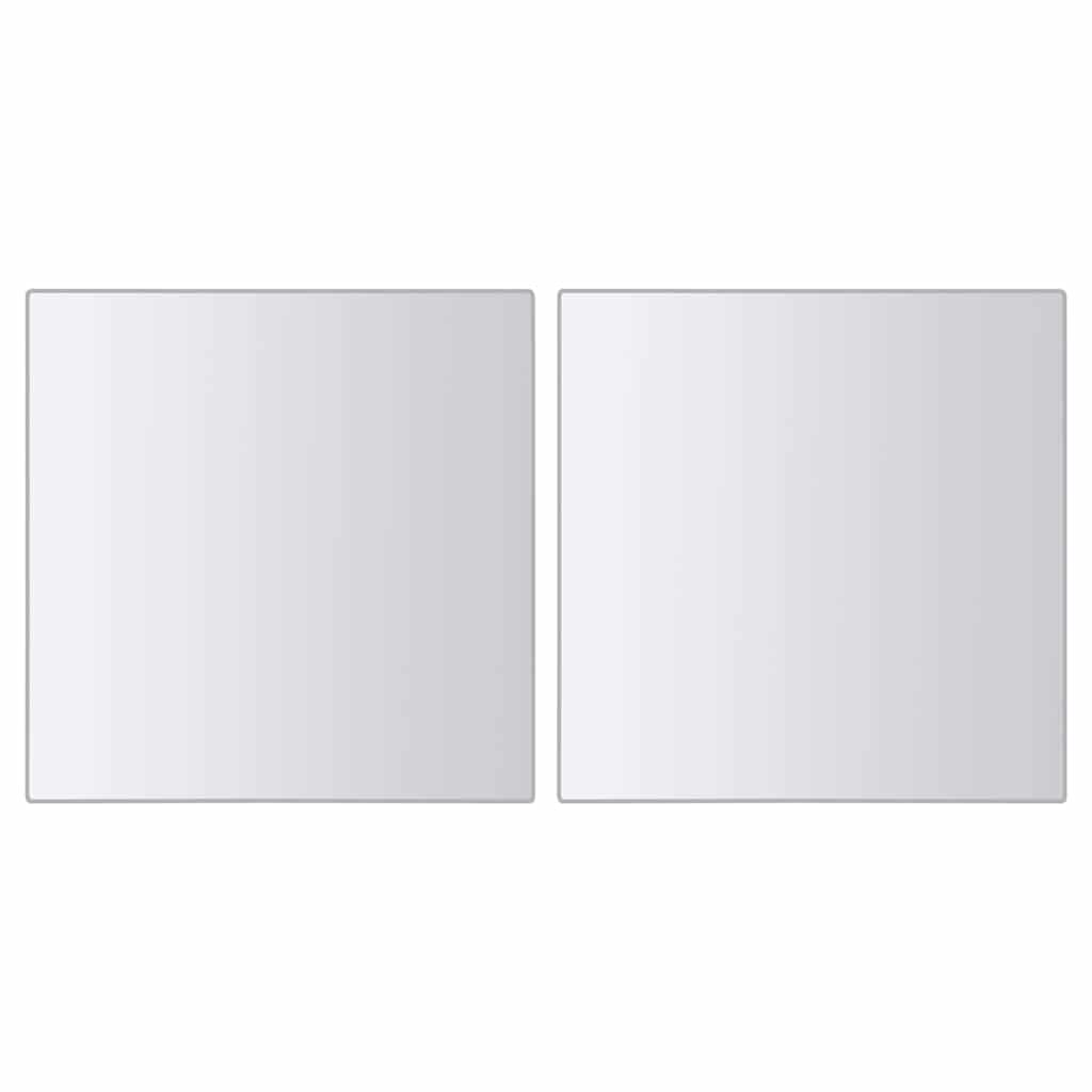 48-tlg. Spiegelfliesen-Set Quadratisch Glas