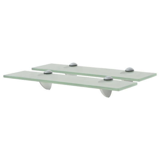 Étagères flottantes, lot de 2, verre 40 x 20 cm, épaisseur 8 mm
