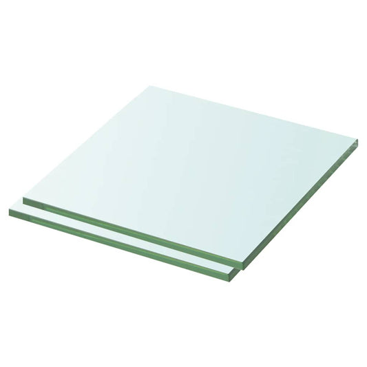 Regalböden 2 Stk. Glas Transparent 30x25 cm