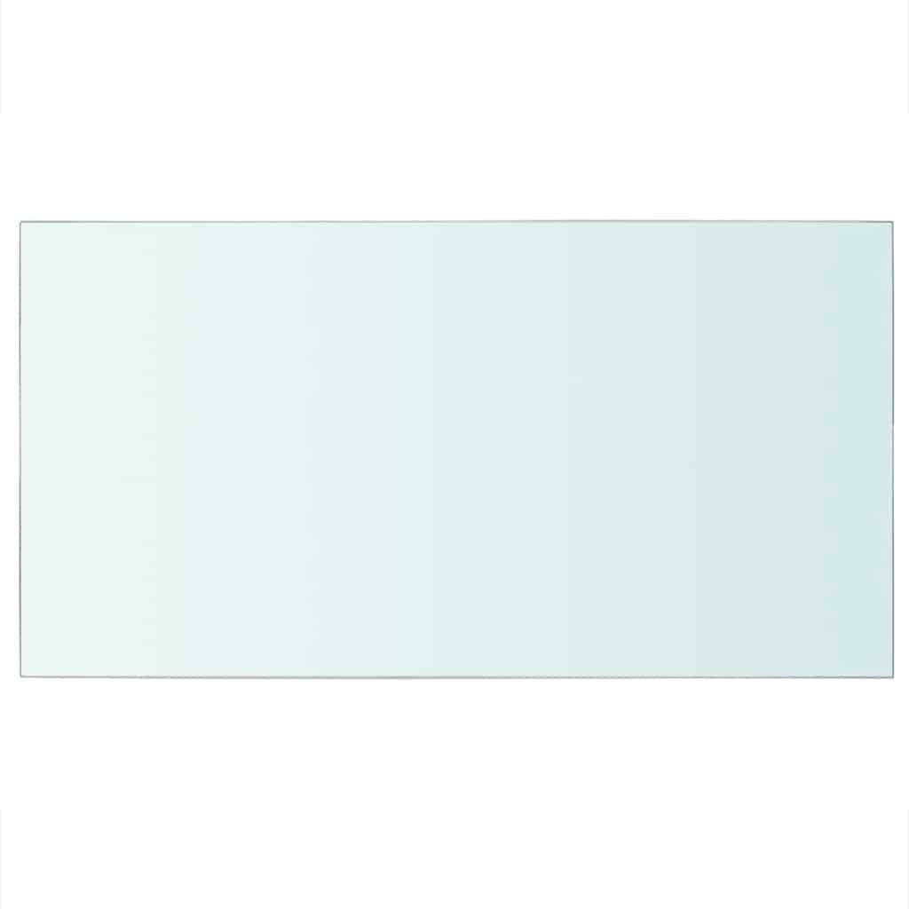 Regalböden 2 Stk. Glas Transparent 40x25 cm