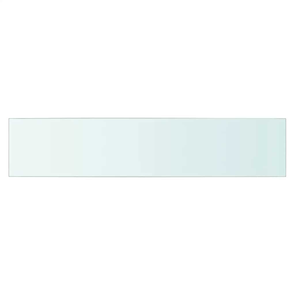 Regalböden 2 Stk. Glas Transparent 70x15 cm