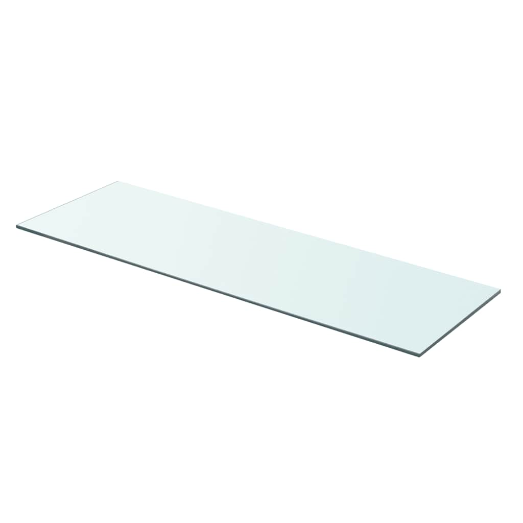 Regalböden 2 Stk. Glas Transparent 80x25 cm