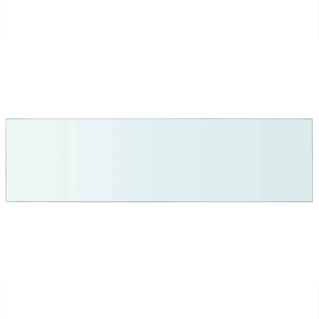 Regalböden 2 Stk. Glas Transparent 90x25 cm
