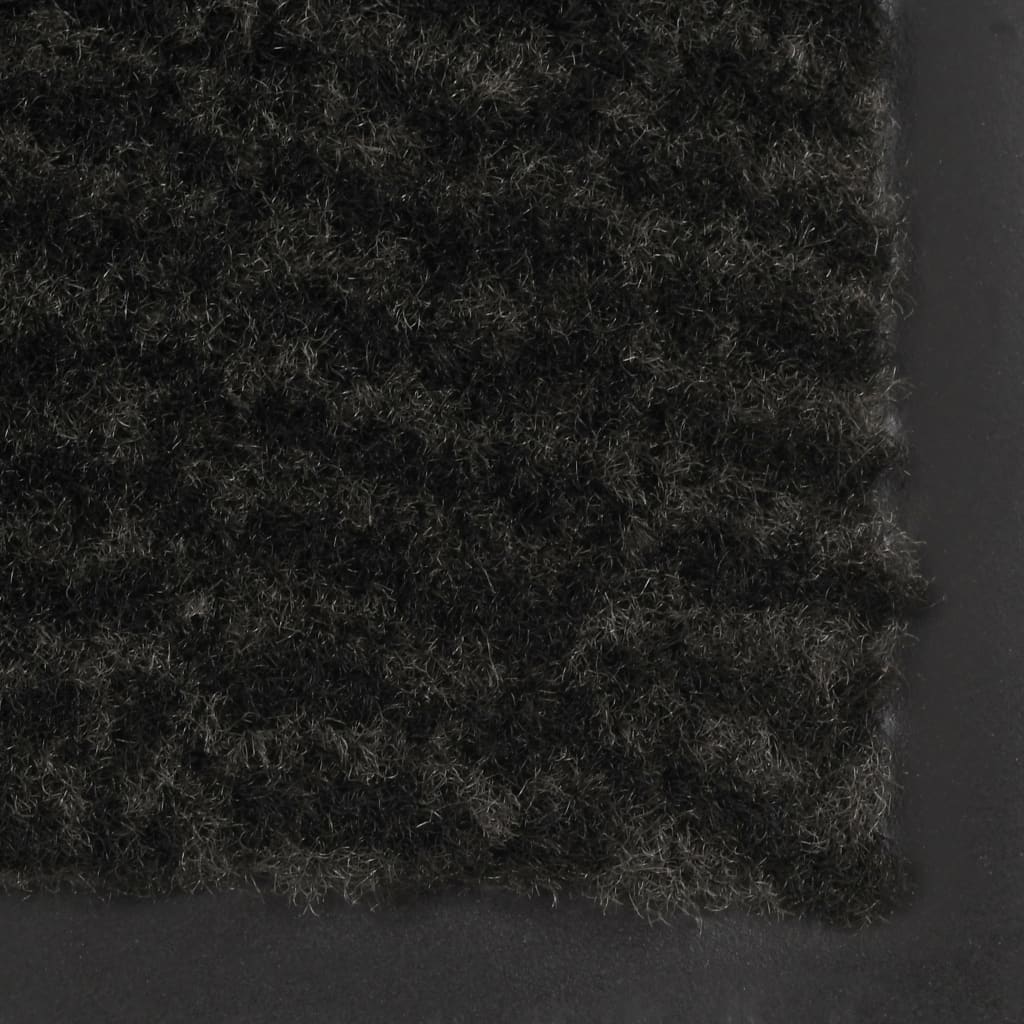 Schmutzfangmatten 2 Stk. Rechteckig Getuftet 60x90 cm Schwarz