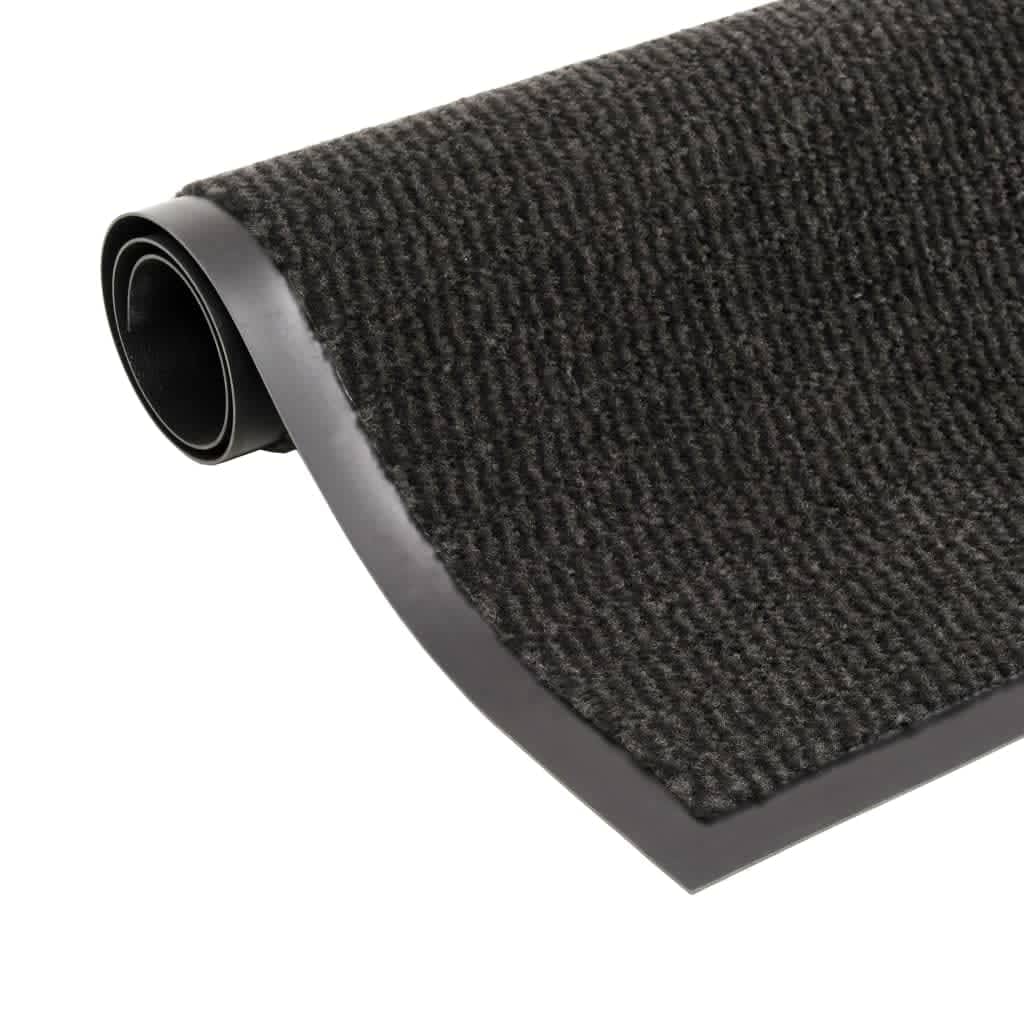 Schmutzfangmatten 2 Stk. Rechteckig Getuftet 80x120cm Schwarz