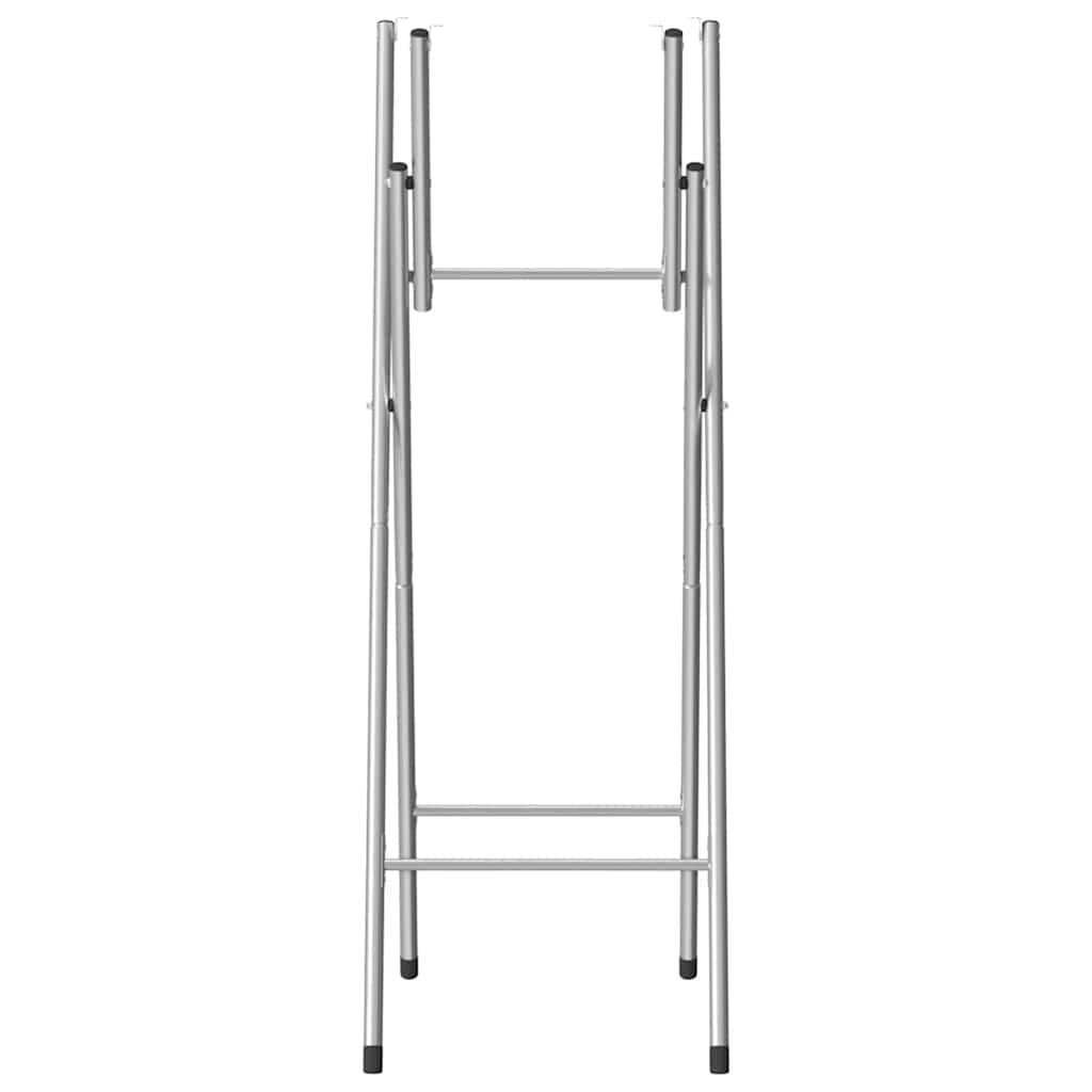 Bartisch-Gestell Klappbar Silbern 45x53x108 cm Verzinkter Stahl