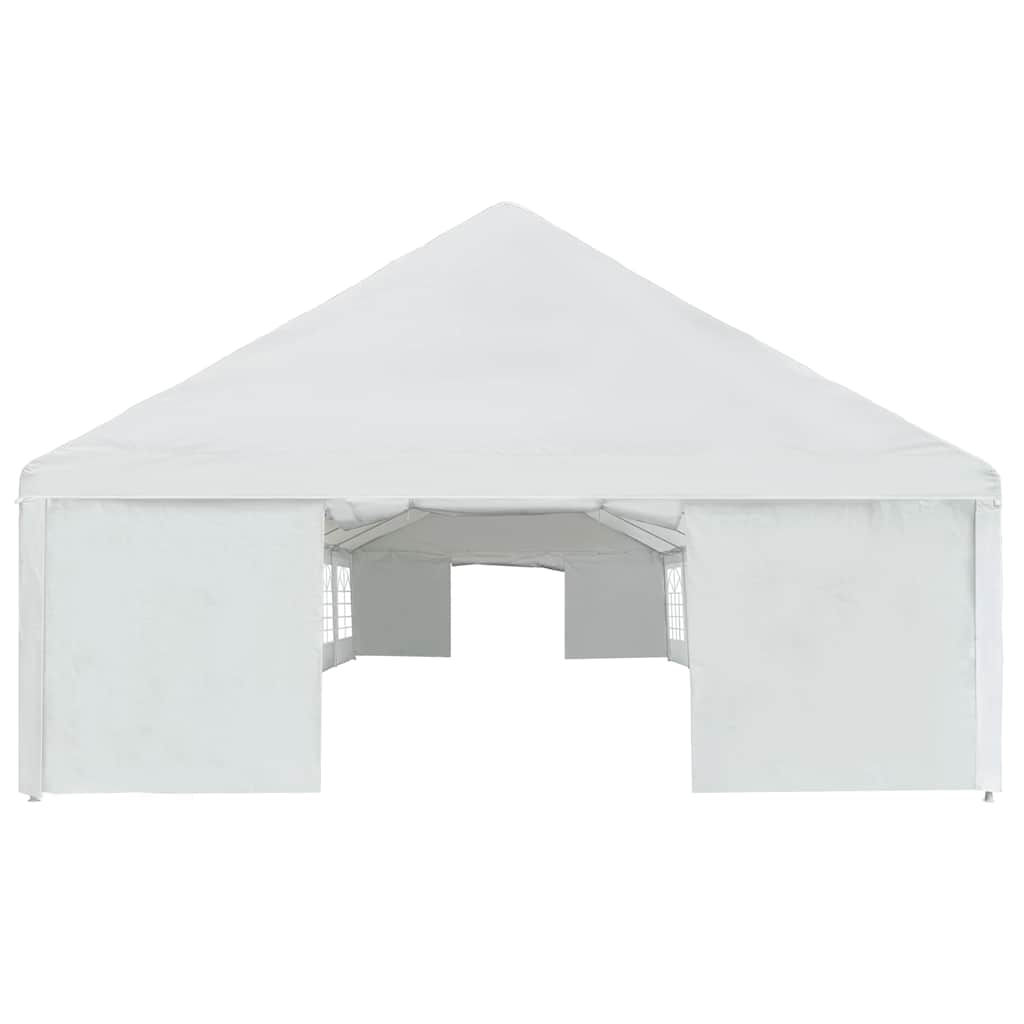 Tente de réception PE 6x16 m blanche