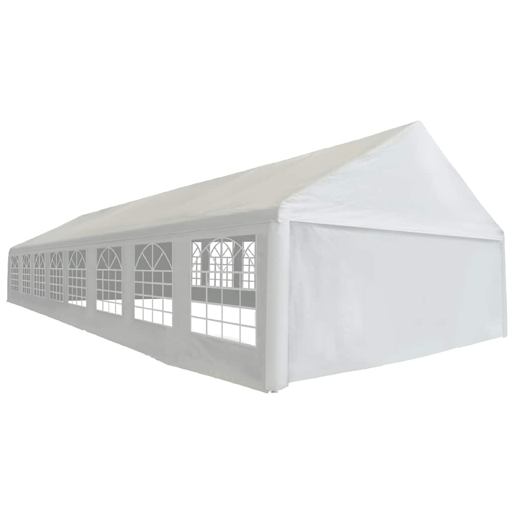 Tente de réception PE 6x16 m blanche