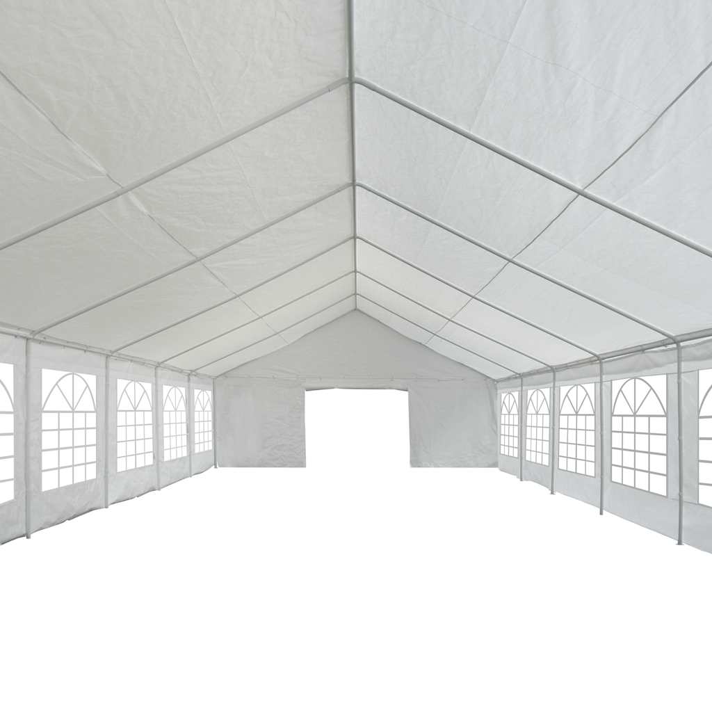 Tente de réception PE 6x16 m blanche