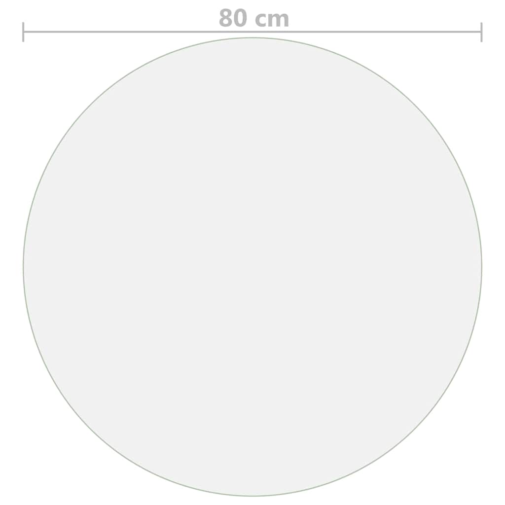 Tischfolie Matt Ø 80 cm 1,6 mm PVC