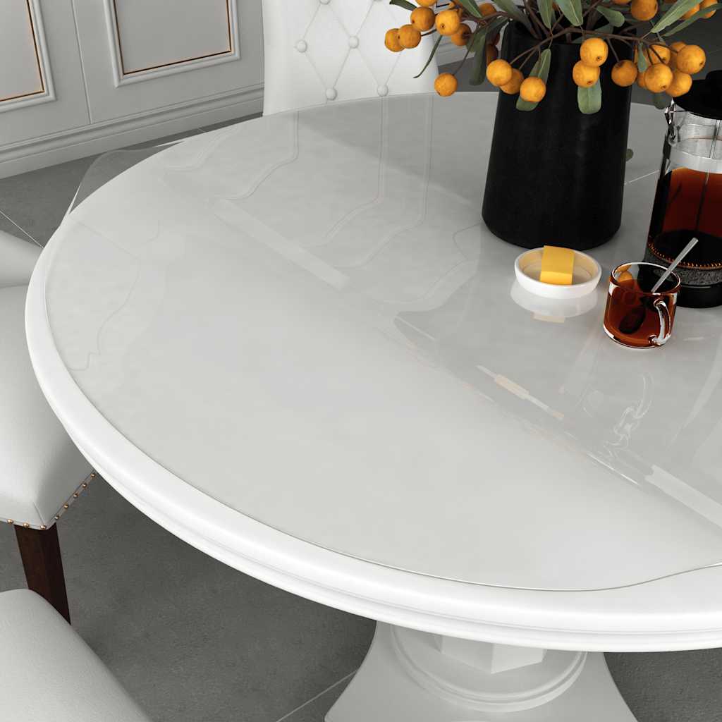 Tischfolie Transparent Ø 90 cm 1,6 mm PVC