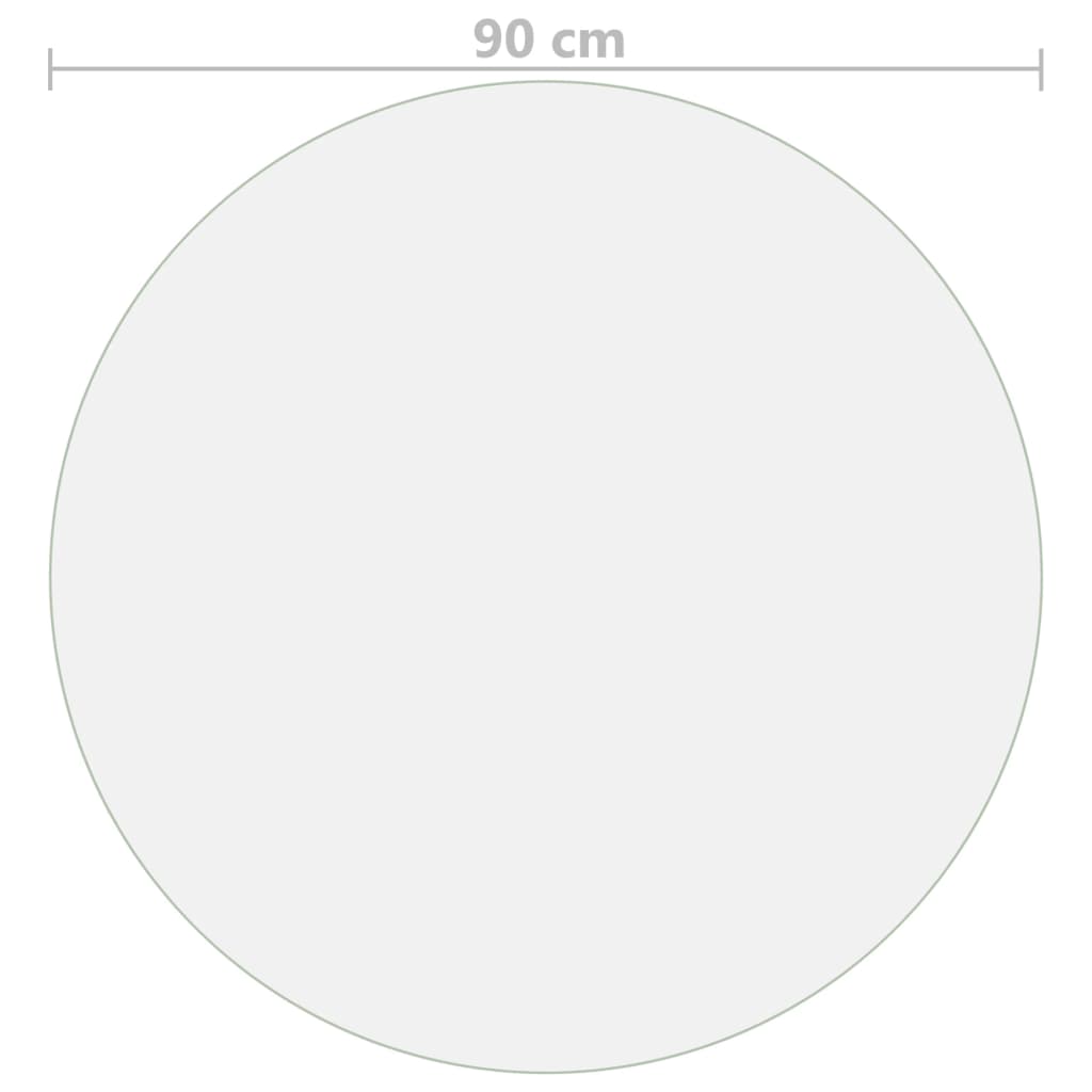 Tischfolie Matt Ø 90 cm 2 mm PVC