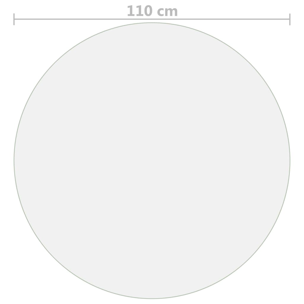Tischfolie Transparent Ø 110 cm 1,6 mm PVC