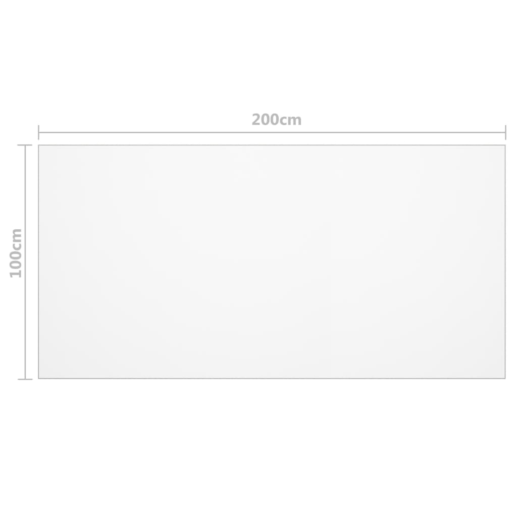 Tischfolie Matt 200x100 cm 1,6 mm PVC