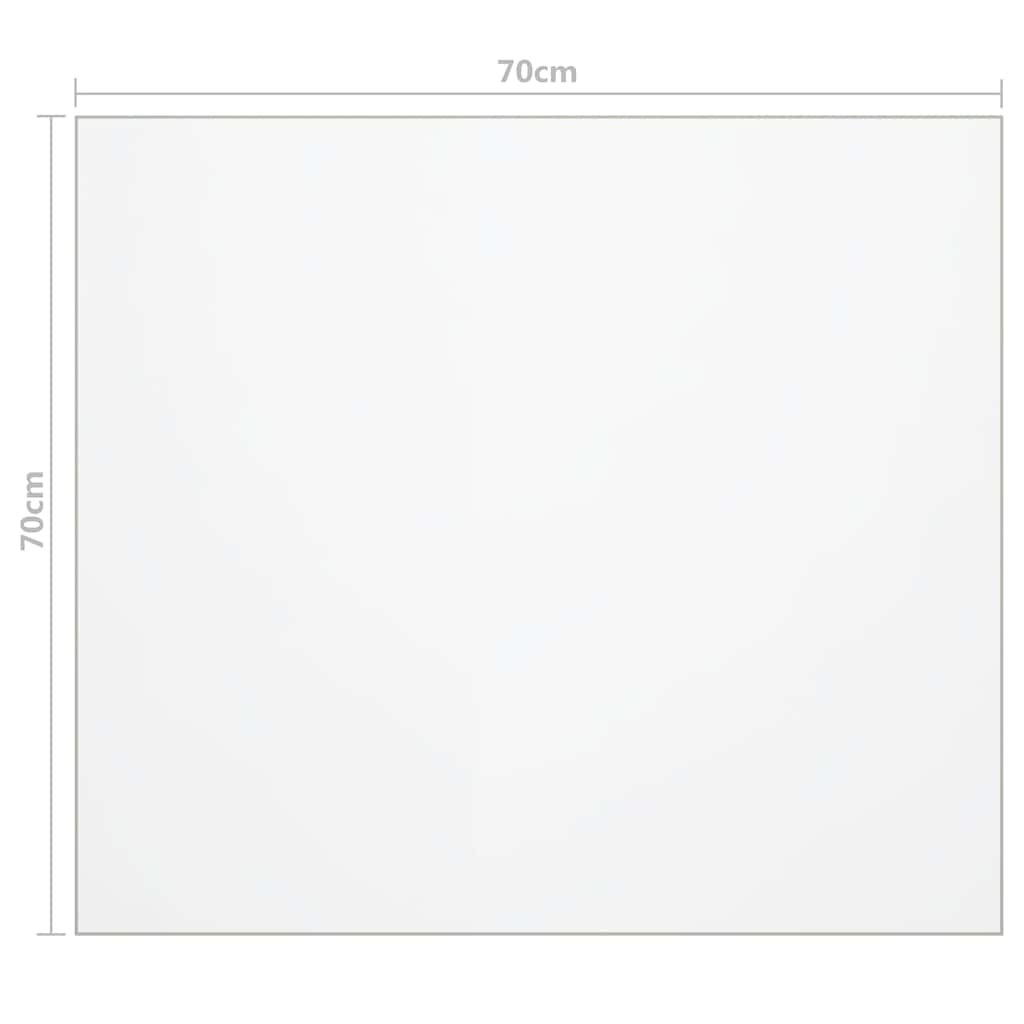Tischfolie Matt 70x70 cm 1,6 mm PVC