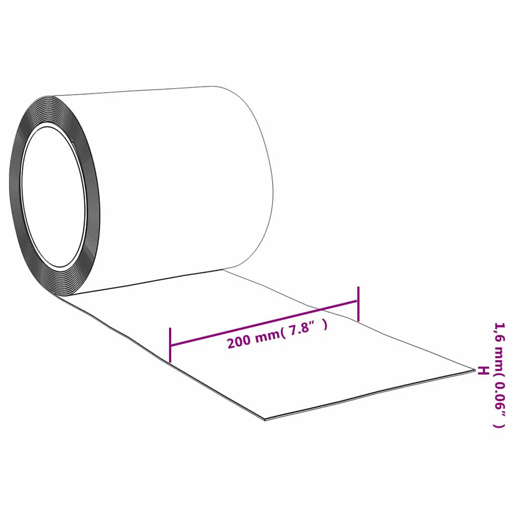 Streifenvorhang Rolle PVC 1,6 mm x 200 mm 25m