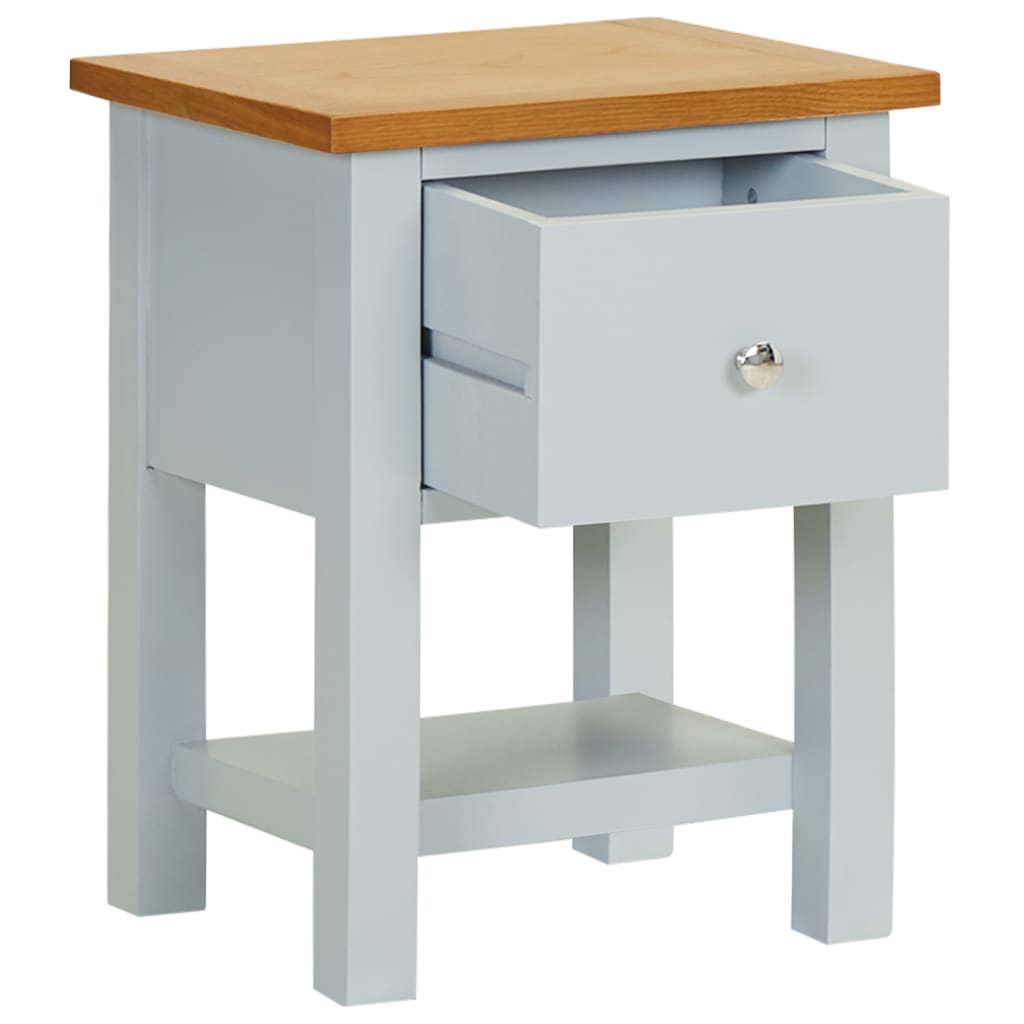 Nachttisch 36x30x47 cm Massivholz Eiche