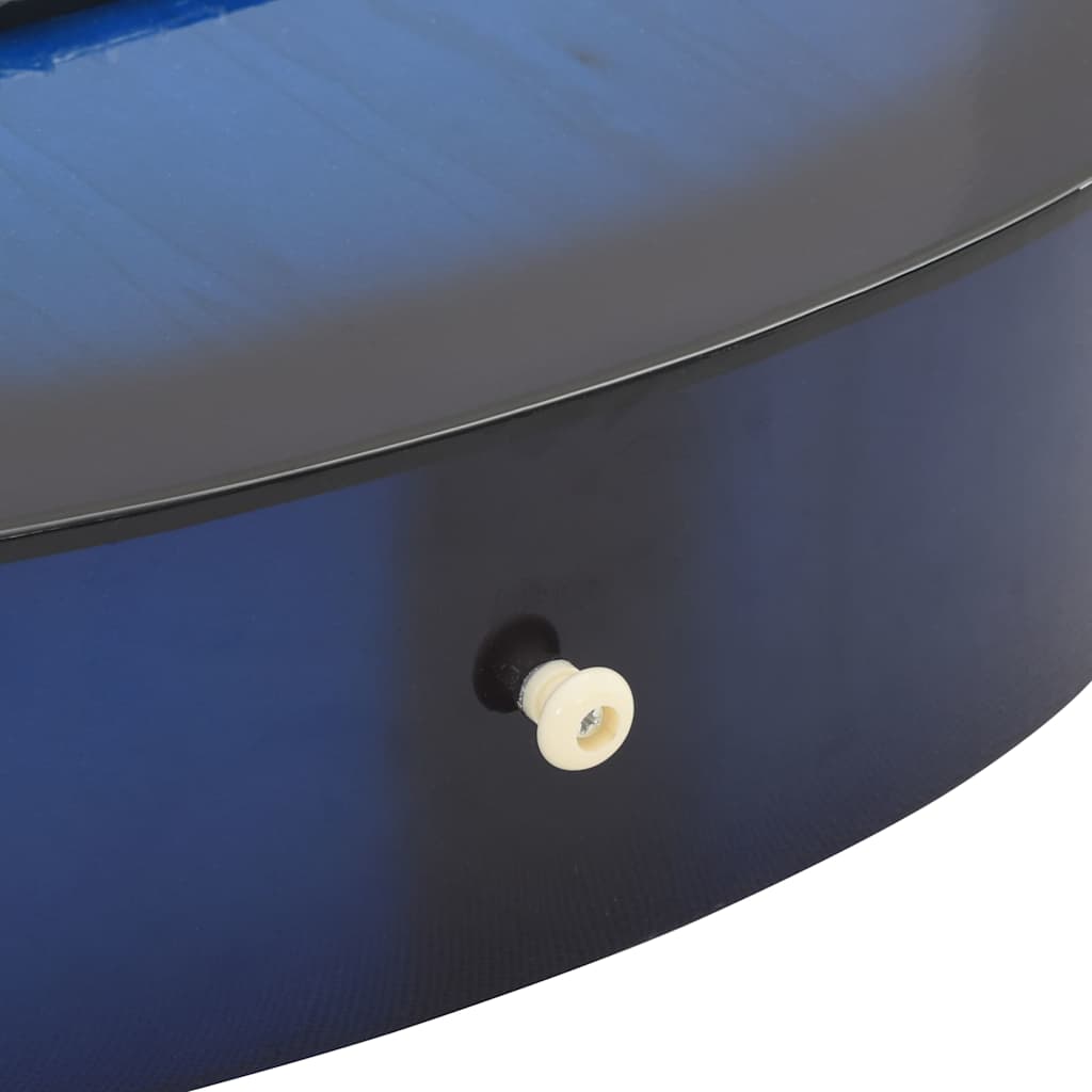 12-tlg. Klassikgitarren-Set für Anfänger Blau 4/4 39