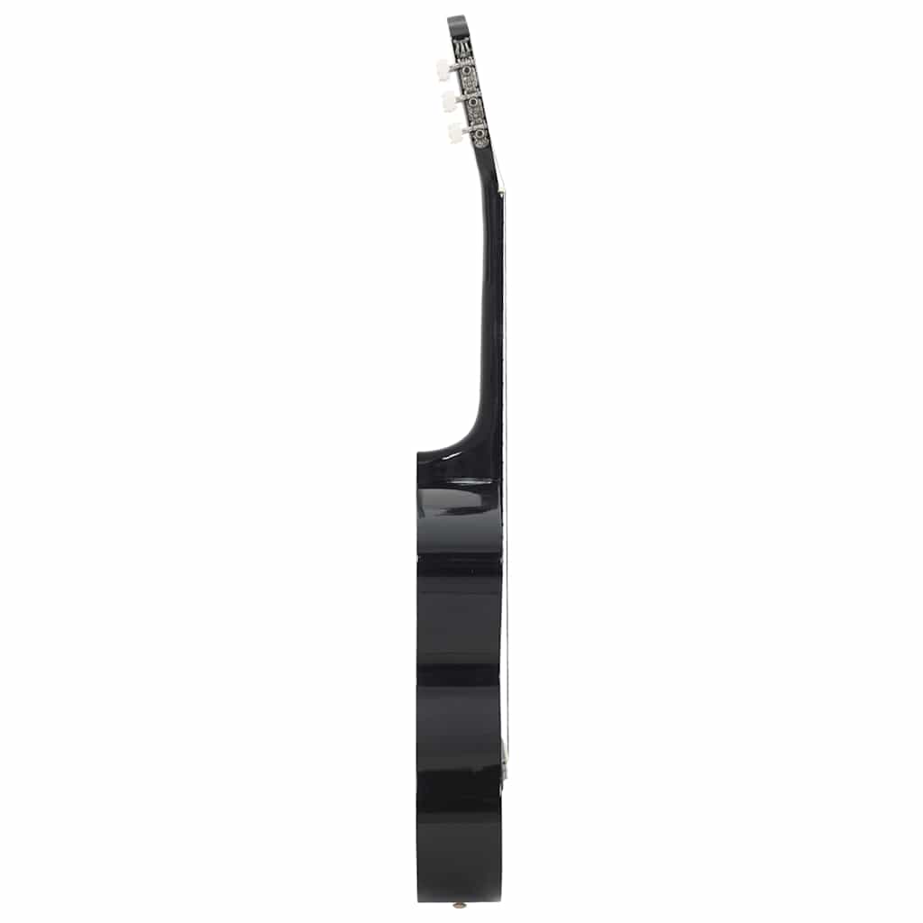 12-tlg. Klassikgitarren-Set für Anfänger Schwarz 4/4 39