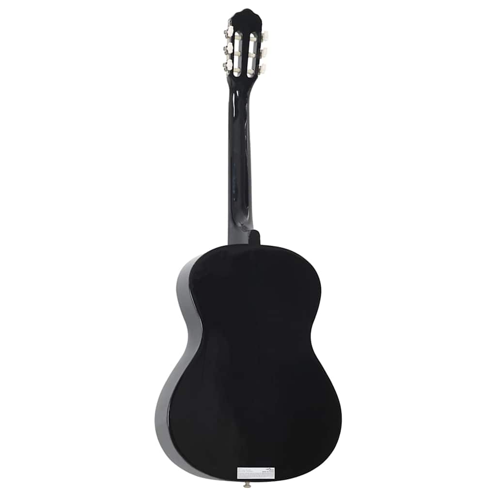 12-tlg. Klassikgitarren-Set für Anfänger Schwarz 4/4 39