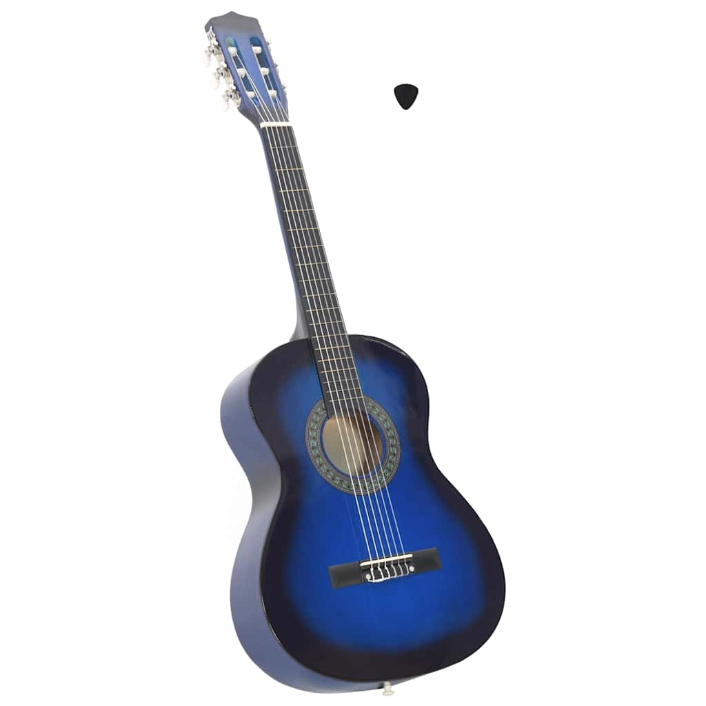 Klassikgitarre für Anfänger und Kinder Blau 3/4 36