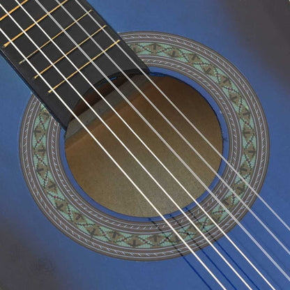 Klassikgitarre für Anfänger und Kinder Blau 3/4 36