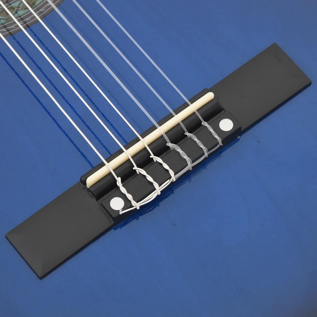 Klassikgitarre für Anfänger und Kinder Blau 3/4 36