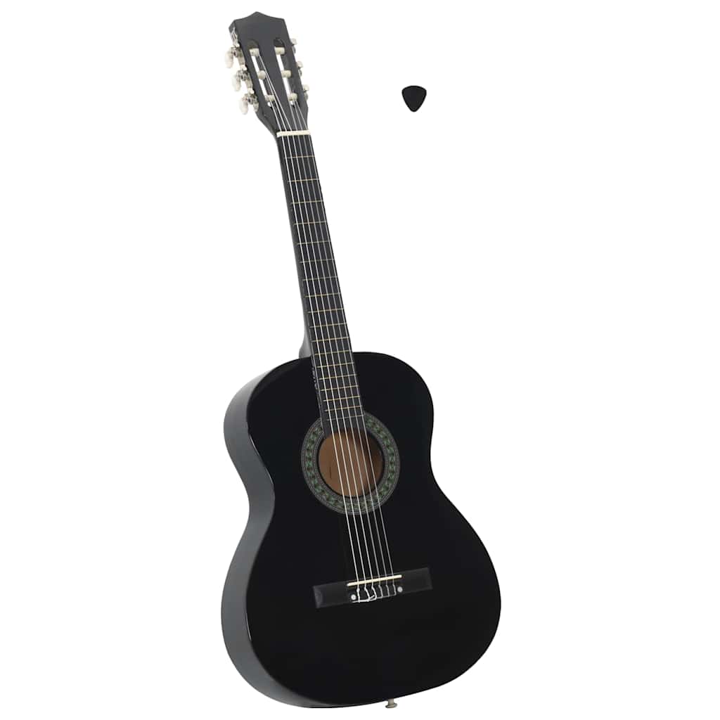Klassikgitarre für Anfänger und Kinder Schwarz 3/4 36