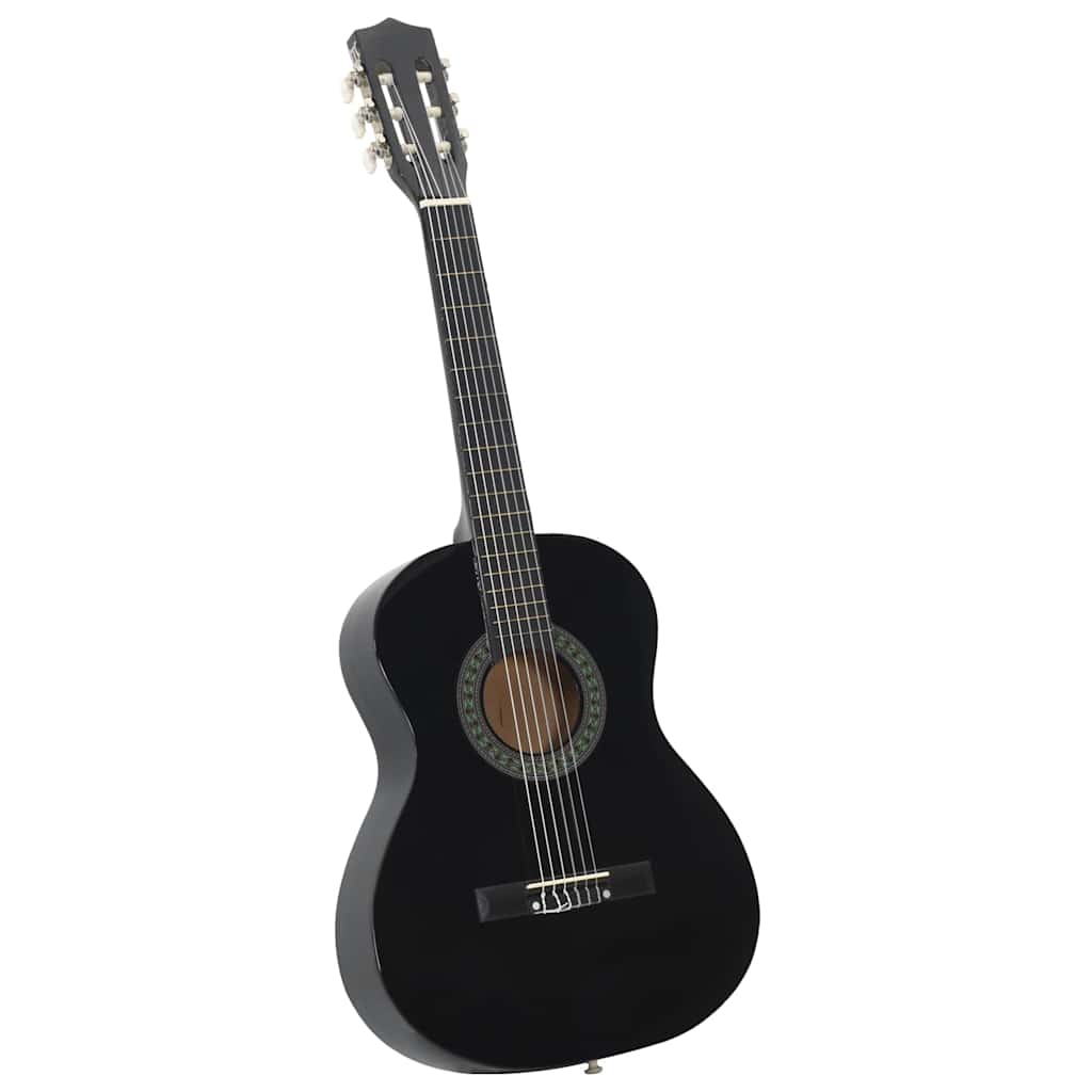 Klassikgitarre für Anfänger und Kinder Schwarz 3/4 36