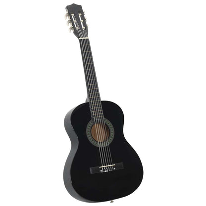 Klassikgitarre für Anfänger und Kinder Schwarz 3/4 36