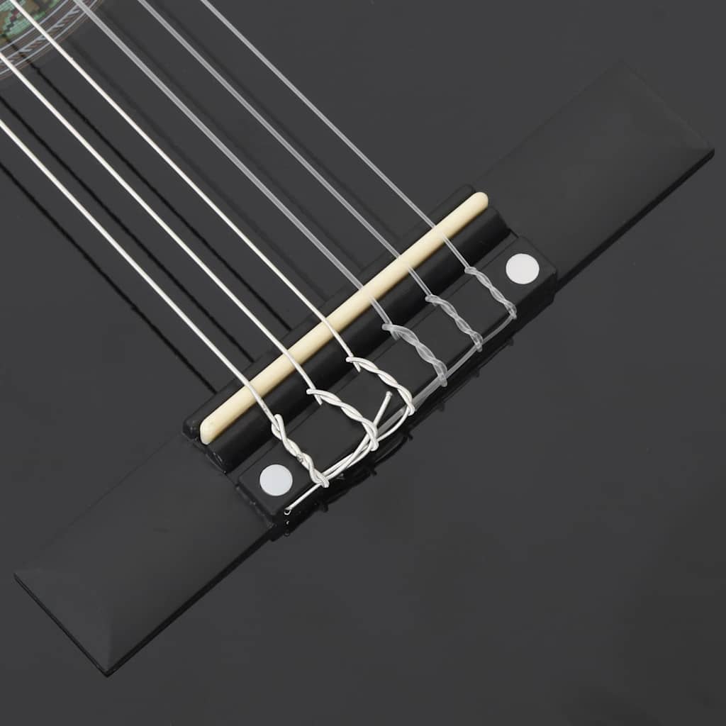 Klassikgitarre für Anfänger und Kinder Schwarz 3/4 36
